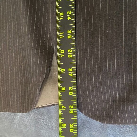 Oscar De La Renta Mens Suit Blazer Jacket Size 40S Wool Pinstripe Three-Button - Picture 7 of 16